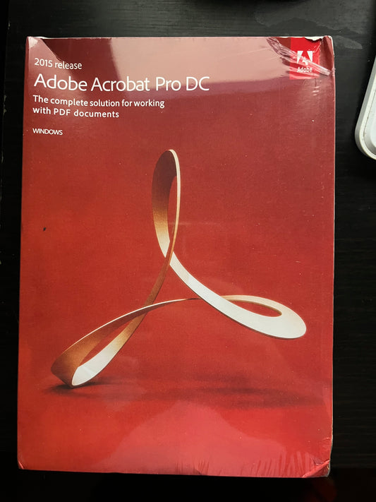 Adobe Acrobat Pro Full Version DVD/Windows, 2015 - Permanent License For 2 PCs