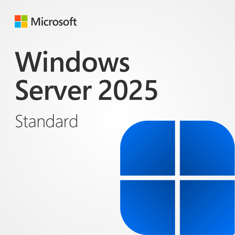 Microsoft Windows Server 2025 Standard – Lifetime License Key Digital 1 User